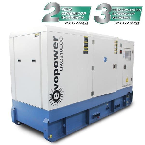 Evopower 210 kVA Cummins canopied diesel generator, from the diesel generator range at Machinery Group UK