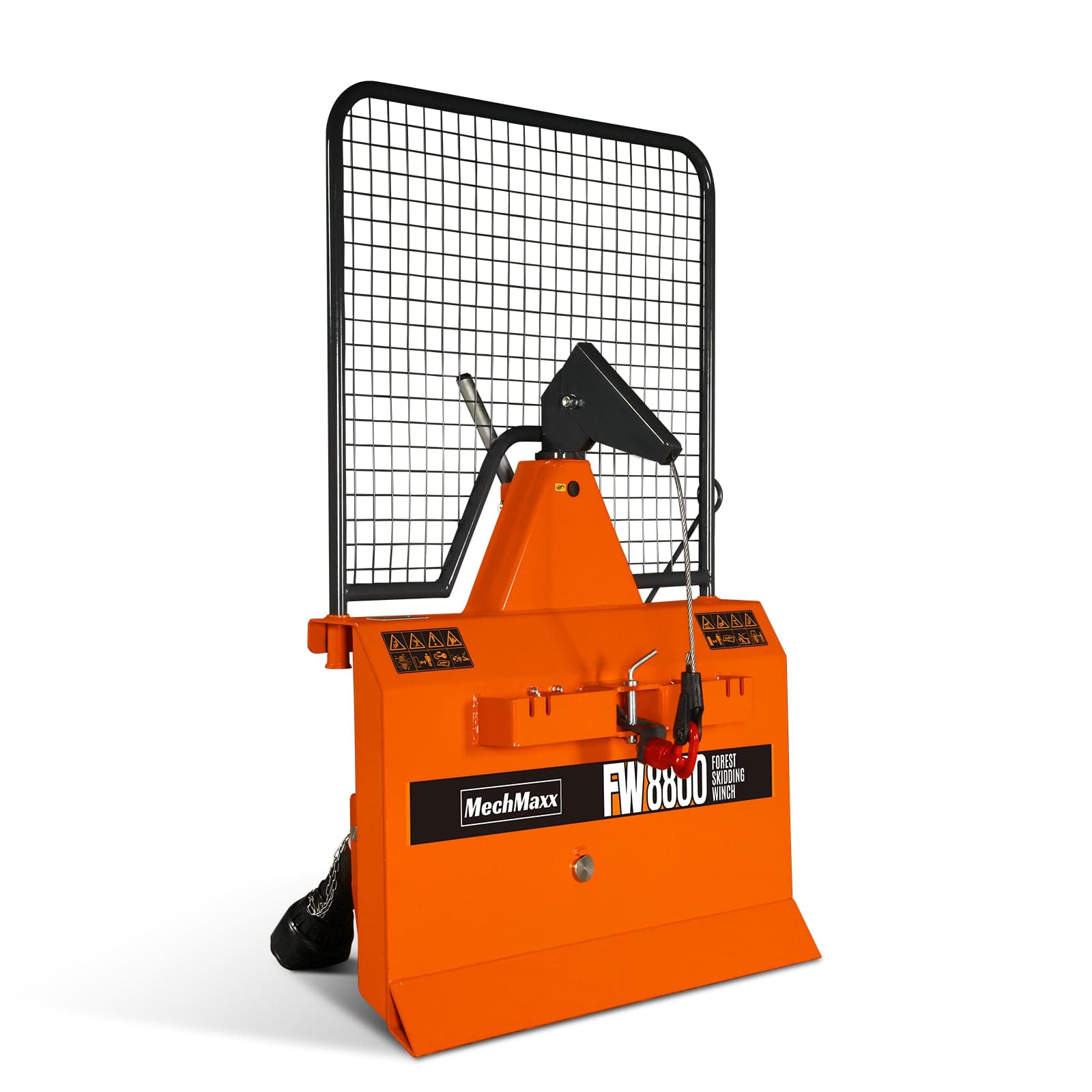 8800 lb three-point hitch forestry log skidding winch, from Machinery Group UK