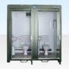 1+1 Double Mains Toilet 2.4m x 1.4m (RAL 6007)