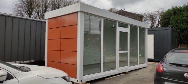 20ft x 8ft MS Glass Clad Portable Office Cabin | 6m x 2.45m