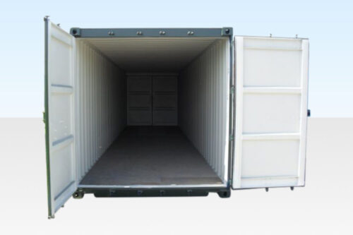 30FT X 8FT SHIPPING CONTAINER (ONE TRIP) – CUT DOWN