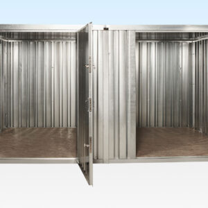3m x 4.2m Side Linked Flat Pack Container Bundle (Galvanised)