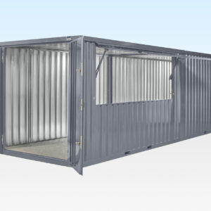 3m XL Flat Pack Kiosk & End Linked Store Bundle (RAL7015)