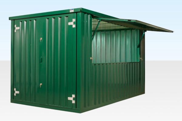 3m XL Flat Pack Kiosk (RAL6005) - Green
