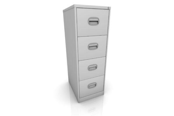 4 Drawer Metal Filing Cabinet for Site Office