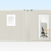 6.5m x 4.6m Side Linked Flat Pack Office (RAL9002)