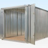 6m XL Flat Pack Container Store - Galvanised