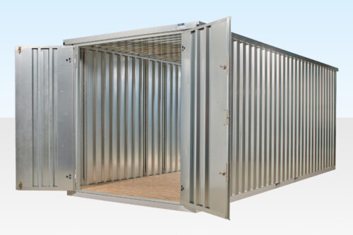 6m XL Flat Pack Container Store - Galvanised