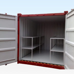 8ft x 8ft Flat Floor Bunded Store