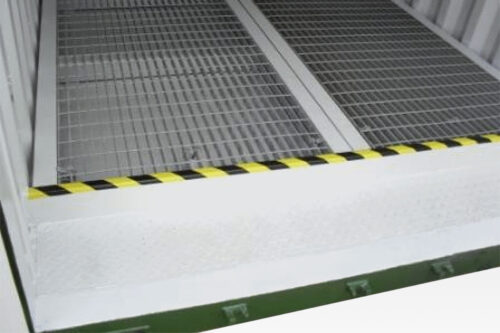 8ft x 8ft Open Mesh Floor Bunded Store
