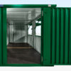 8m x 2m End Linked Flat Packed Kiosk Bundle (RAL6005)