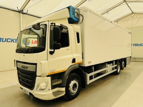 DAF CF 290 6x2 Rear Steer Fridge Box