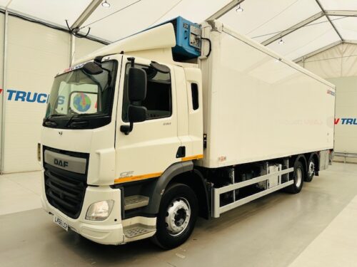 DAF CF 290 6x2 Rear Steer Fridge Box