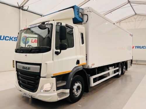 DAF CF 290 6x2 Rear Steer Fridge Box