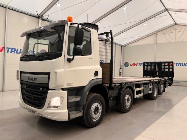 DAF CF 400 8x2 Rear Lift Flip Toe Beavertail