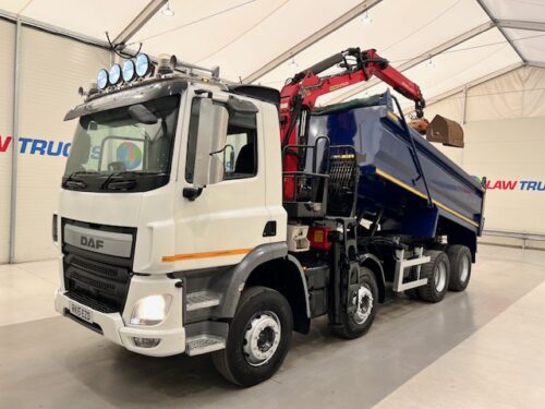 DAF CF 440 8x4 Day Cab Steel Tipper Grab