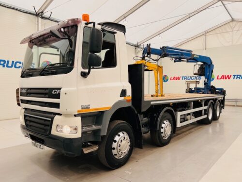 DAF CF85 360 8x4 Day Cab Flatbed Brick Grab