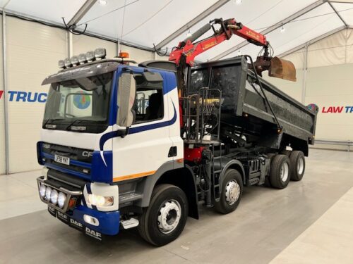 DAF CF85 360 8x4 Day Cab Steel Tipper Grab