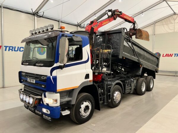DAF CF85 360 8x4 Day Cab Steel Tipper Grab