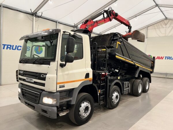 DAF CF85 360 8x4 Day Cab Steel Tipper Grab