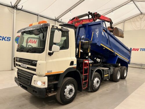 DAF CF85 410 8x4 Day Cab Steel Tipper Grab