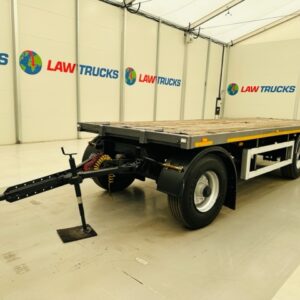 Fruehauf Tri Axle Flatbed Drawbar Trailer