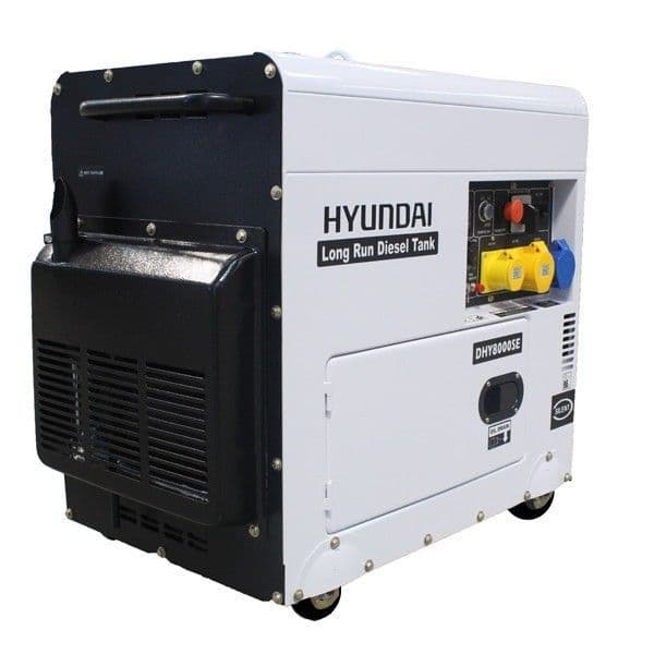Hyundai DHY8000SELR 6kW Silenced Long Run Generator