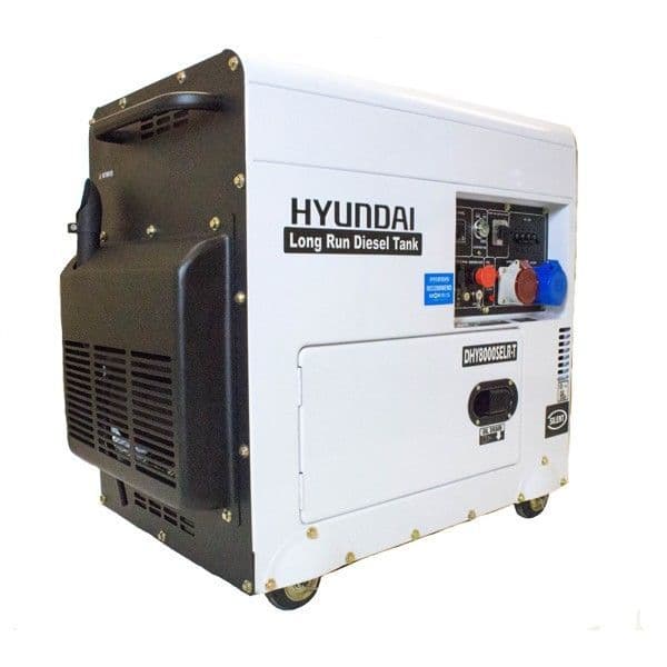 Hyundai DHY8000SELR-T 6kW 3-Phase Silenced Diesel Generator