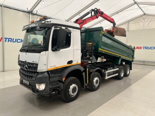 Mercedes Arocs 3240 8x4 Day Cab Steel Tipper Grab
