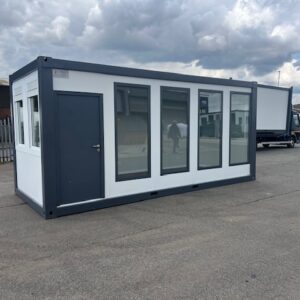 Office with Long Windows