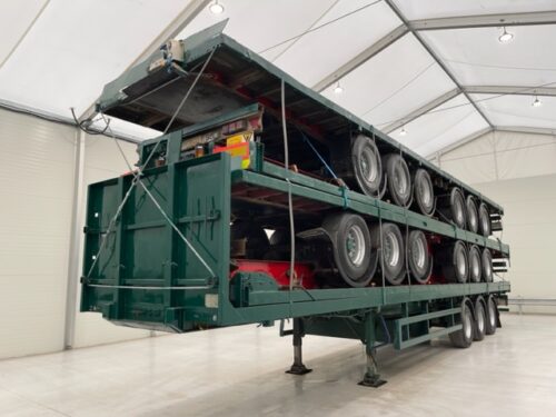 SDC Stack of 5 Flatbed Trailers ROR