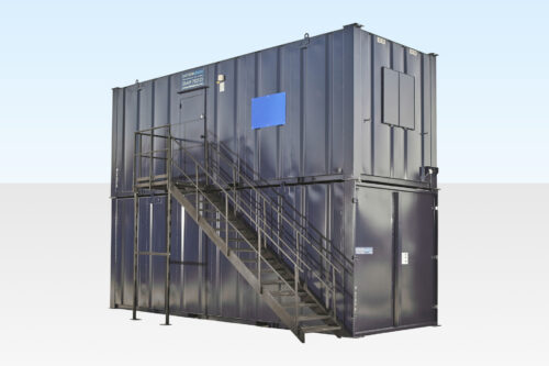 Steel Staircase Complete With Landing & Handrails