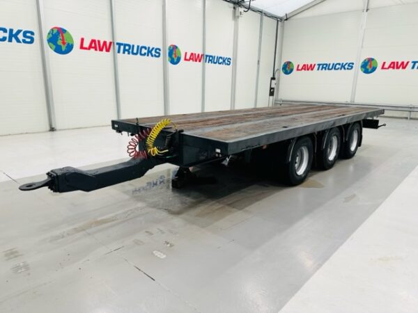 Truckmate Tri Axle Flatbed Drawbar Trailer