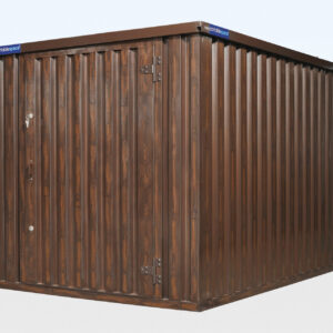 Wood-Effect Flat Packed Storage Container 3m x 2.1m
