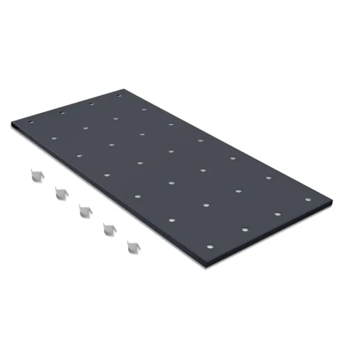 ( 1 Pack / 1 Pcs ) Shelf with 5 Pcs Clips, 1430L Cabinet, Black (for SKU:203004, 203008, 203009)