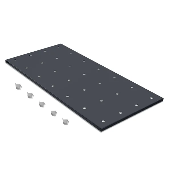 ( 1 Pack / 1 Pcs ) Shelf with 5 Pcs Clips, 1430L Cabinet, Black (for SKU:203004, 203008, 203009)