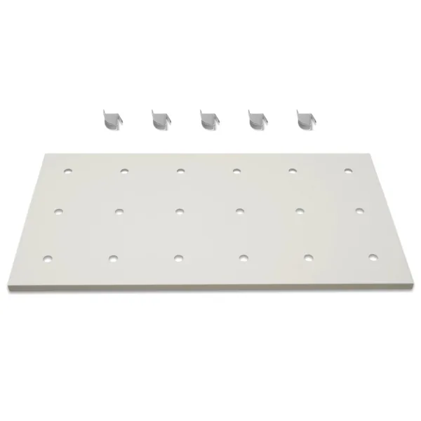 ( 1 Pack / 1 Pcs ) Shelf with 5 Pcs Clips, 880L Cabinet, White (for SKU:203003W, 203007W)