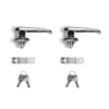( 1 Pack / 2 Pcs ) Handle Locks with Keys for Nitrogen Dry Cabinet (for SKU:203009SS)