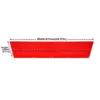 (1 Pack/6 Pcs Depth24.07"Height5.71")Extra Drawer Long Dividers For Modular Tool Cabinet