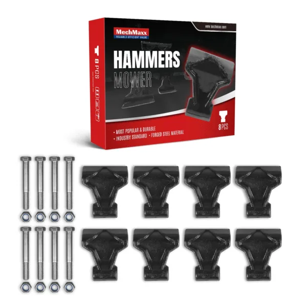( 1 Pack / 8 Pcs ) Hammers for VAM Mowers (SKU: 150143; 150143G; 150144; 150144G; 150145）