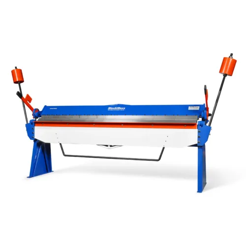 100-inch Manual Sheet Metal Brake - 12 Gauge Bending Capacity, Adjustable Fingers, 8 Ft. Heavy-Duty Steel Construction, Precision Bending for Box...