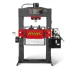 100 Ton H-Frame Electric Hydraulic Shop Press with Hand Winch, 110V Motor, Fully Welded Steel Frame, Safety Guard, Foot Pedal Control, HSP100E