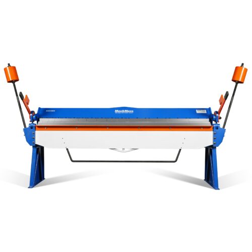 120-inch Manual Sheet Metal Brake - 14 Gauge Bending Capacity, Adjustable Fingers, Heavy-Duty Steel Construction, Precision Bending for Box and Pan...