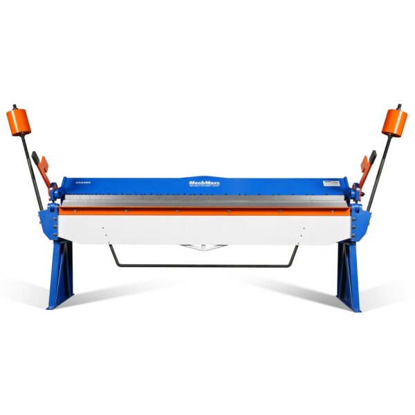 120-inch Manual Sheet Metal Brake - 14 Gauge Bending Capacity, Adjustable Fingers, Heavy-Duty Steel Construction, Precision Bending for Box and Pan...