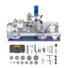 1.5 HP 10'' x 30'' Combination Lathe Milling Drilling Machine, 1.5'' Spindle Bore, 0-2000 RPM Variable Speed, High Precision Benchtop Lathe for...
