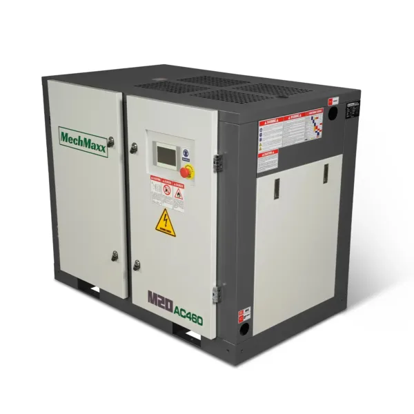 20HP Rotary Screw Air Compressor – 78 CFM, 116 PSI, 460V 3-Phase | Industrial-Grade