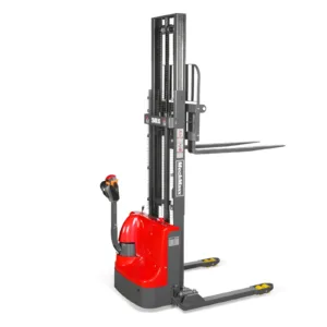 2640lbs Electric Straddle Stacker,138" Lift, Adjustable Legs & Forks, F26-138SLA
