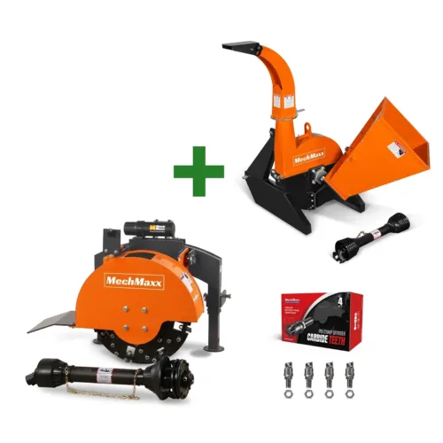 3-Point PTO Stump Grinder & Wood Chipper Combo