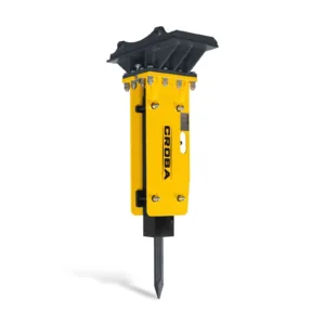300ft-lbs Hydraulic Mini Skid Steer Concrete Breaker Hammer Attachment