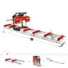 32" Portable Sawmill (5 x Blades Included), KOHLER CH440 429cc E-Start Gasoline Engine, 26.5" Board Width, 20' Track Length (13' Track Length +...
